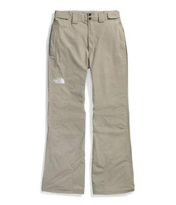 The North Face Freedom Stretch pant durable DWR finish in clay grey, ready for wet-weather trails.
