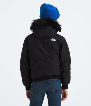 The North Face Teen McMurdo Hooded Jacket DWR finish sheds rain and slush.