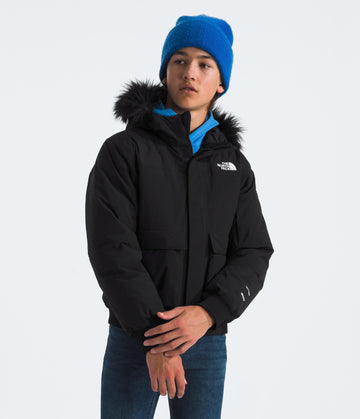 The North Face Teen McMurdo Hooded Jacket heatseeker-insulated hood provides extra warmth.