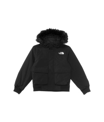 The North Face Teen McMurdo Hooded Jacket seam-sealed DryVent 2L shell blocks snow.