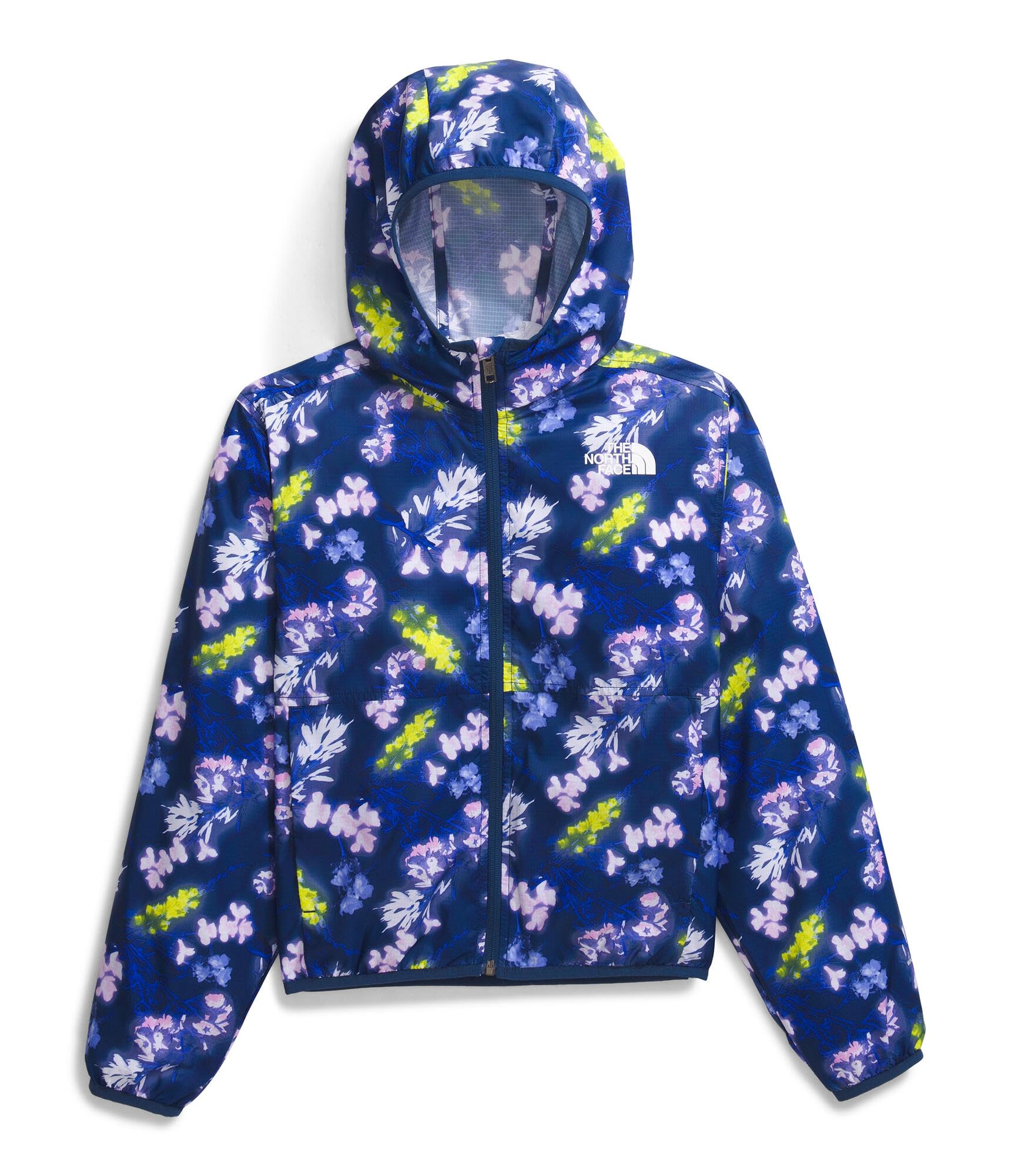 The North Face Girls' TNF Cyclone Wind Jacket worn for active play and exploration