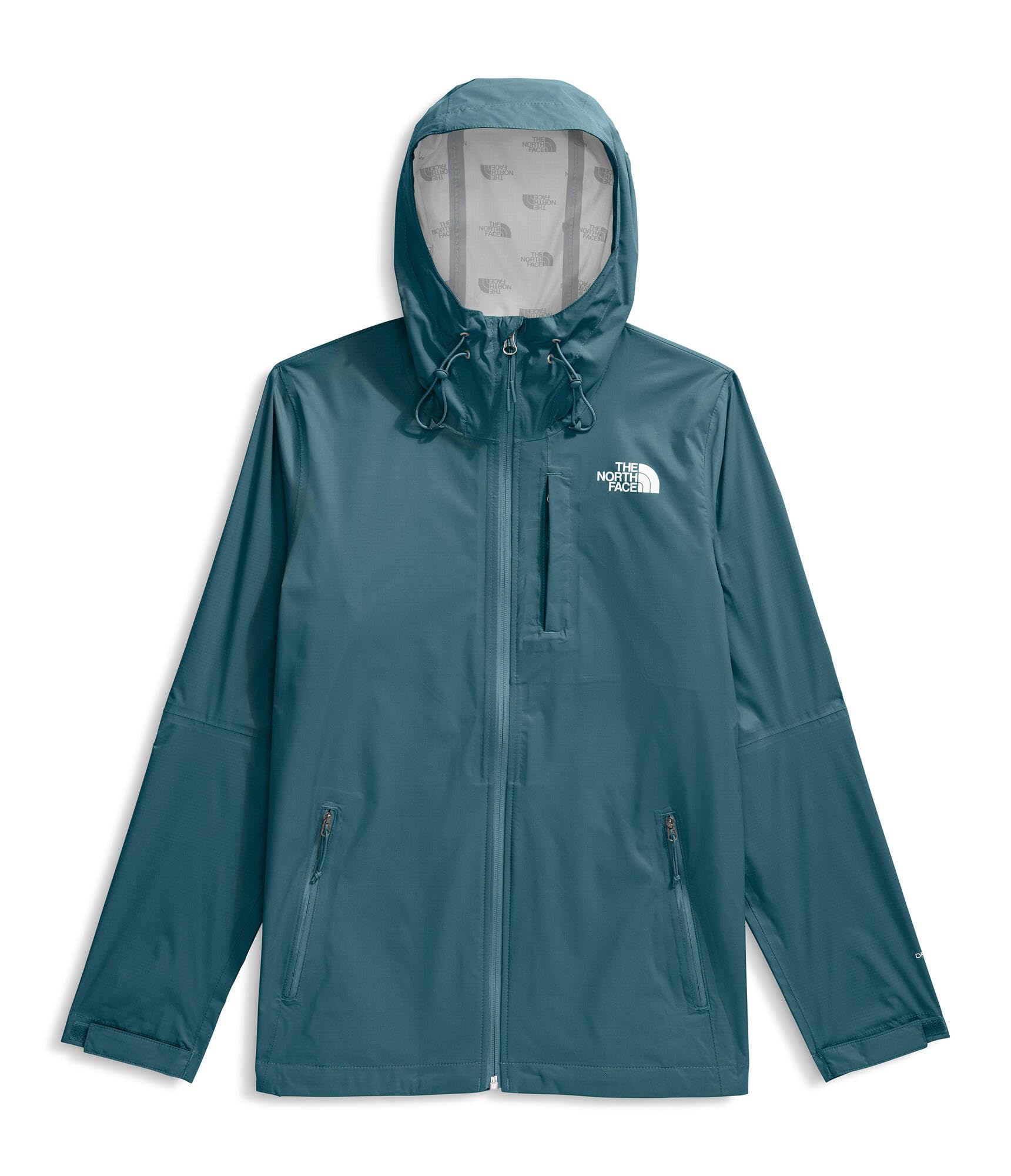 The North Face Alta Vista rain jacket packable design ideal for travel and portability.