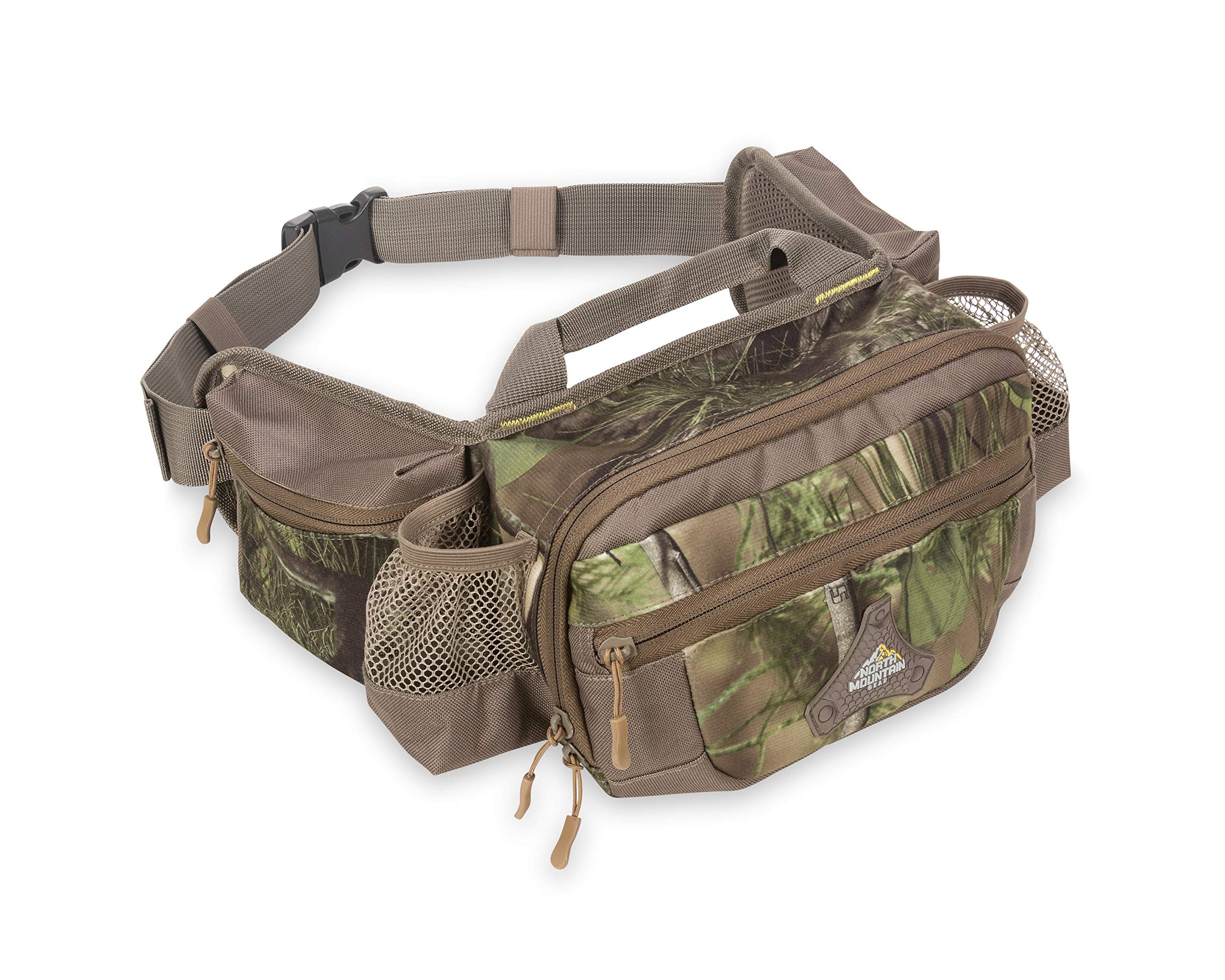 North Mountain Gear camouflage fanny pack front pocket keeps essentials in easy reach.