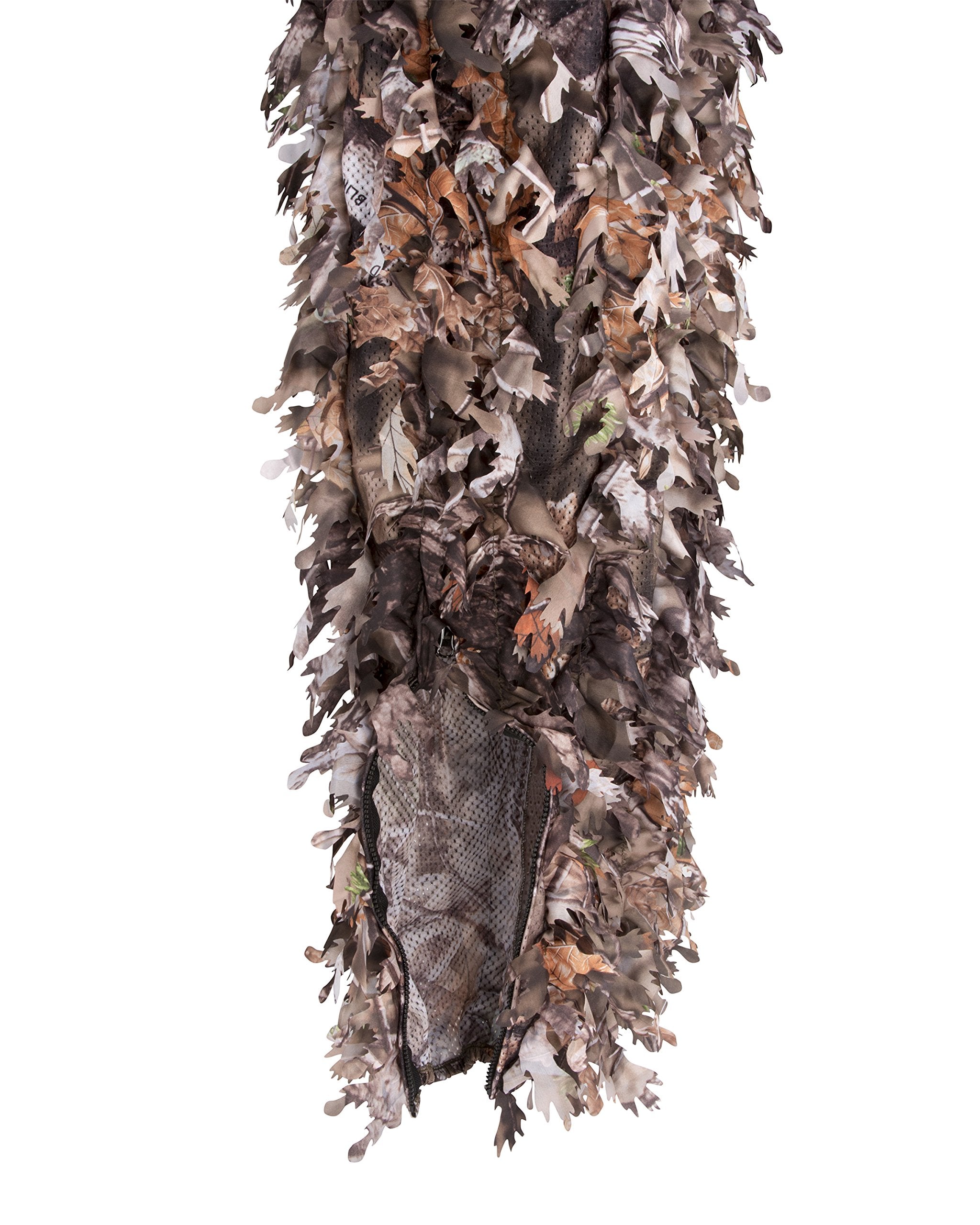 North Mountain Gear 3D leaf jacket close-up with elastic cuffs for fit.