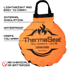 Close-up of Insulsoft insulation inside Heat-A-Seat cushion
