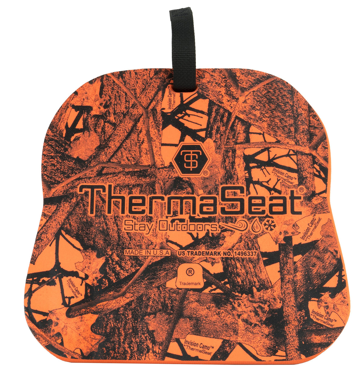Orange Northeast Products THERM-A-SEAT Traditional Series insulated hunting seat cushion