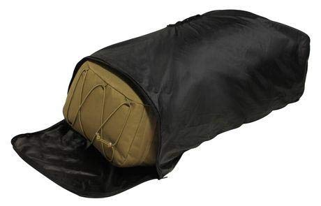 Northfifteen North49 Transit Pack Cover front view protecting a large backpack on an airport belt