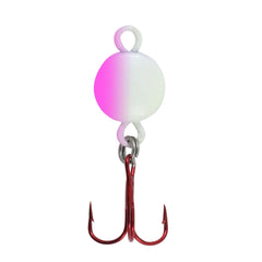 Northland baitfish-imitating spoon in UV pink for panfish and crappie jigging