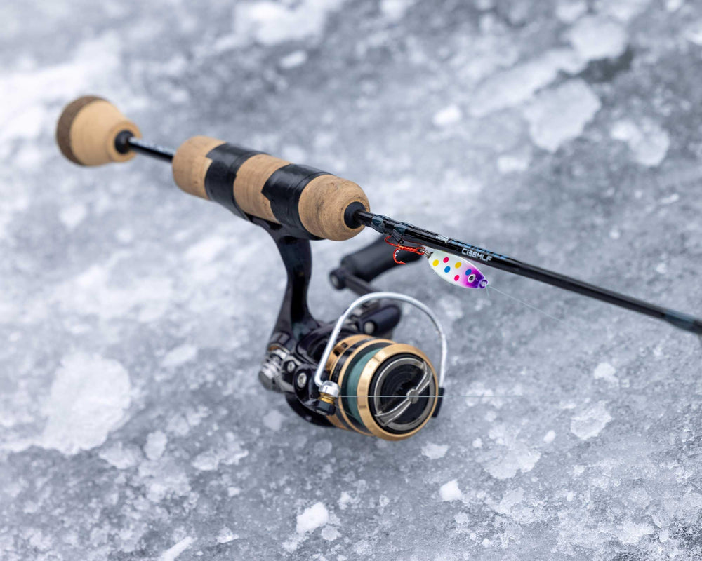 Brass rattle on Buck-Shot spoon creates a loud signal to attract fish