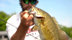 Northland Elite Weedless Wacky Jig in weed cover demonstrates weed guards' performance