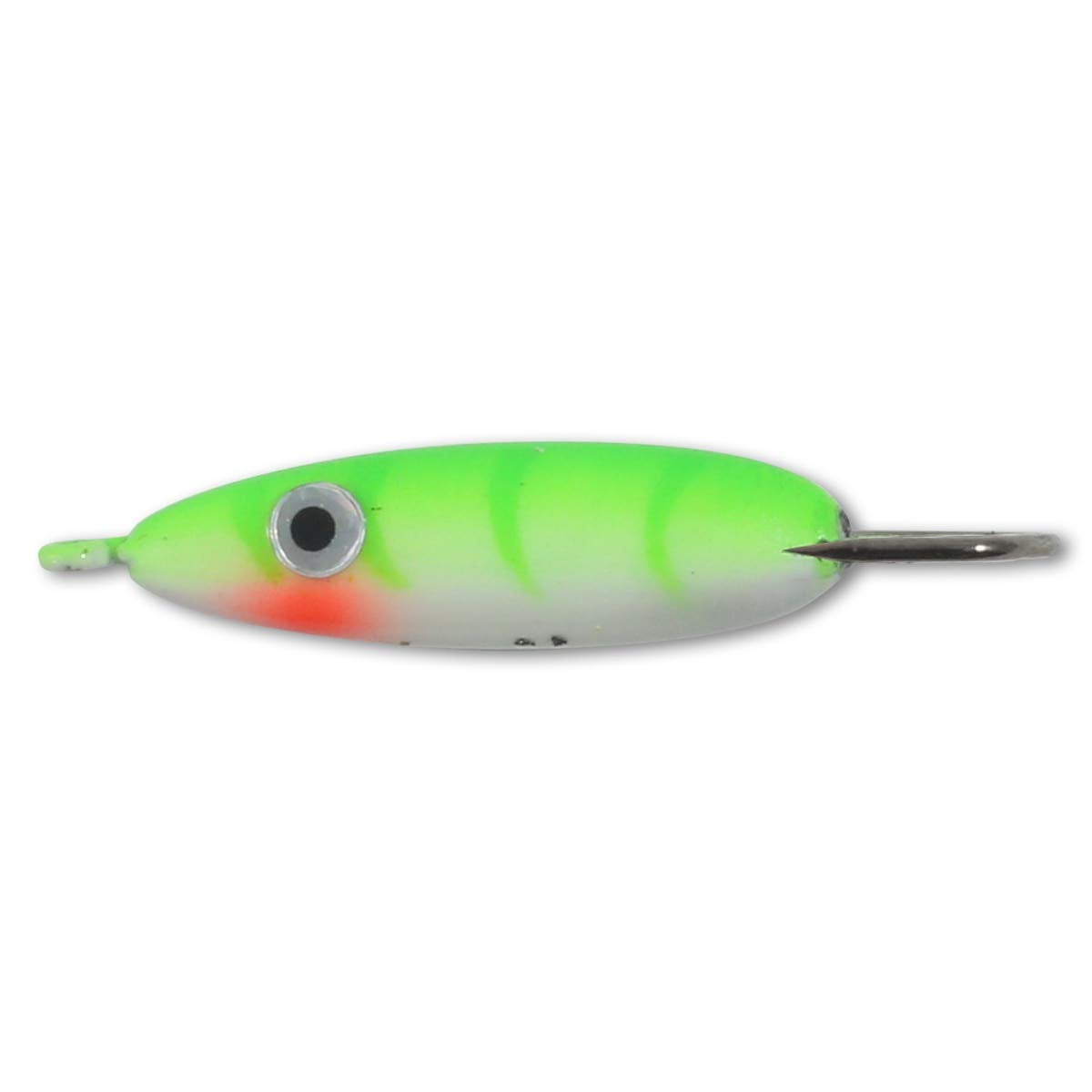 Northland Tackle FMUVJ6-22 UV Forage Minnow Jig front view enhances visibility for panfish