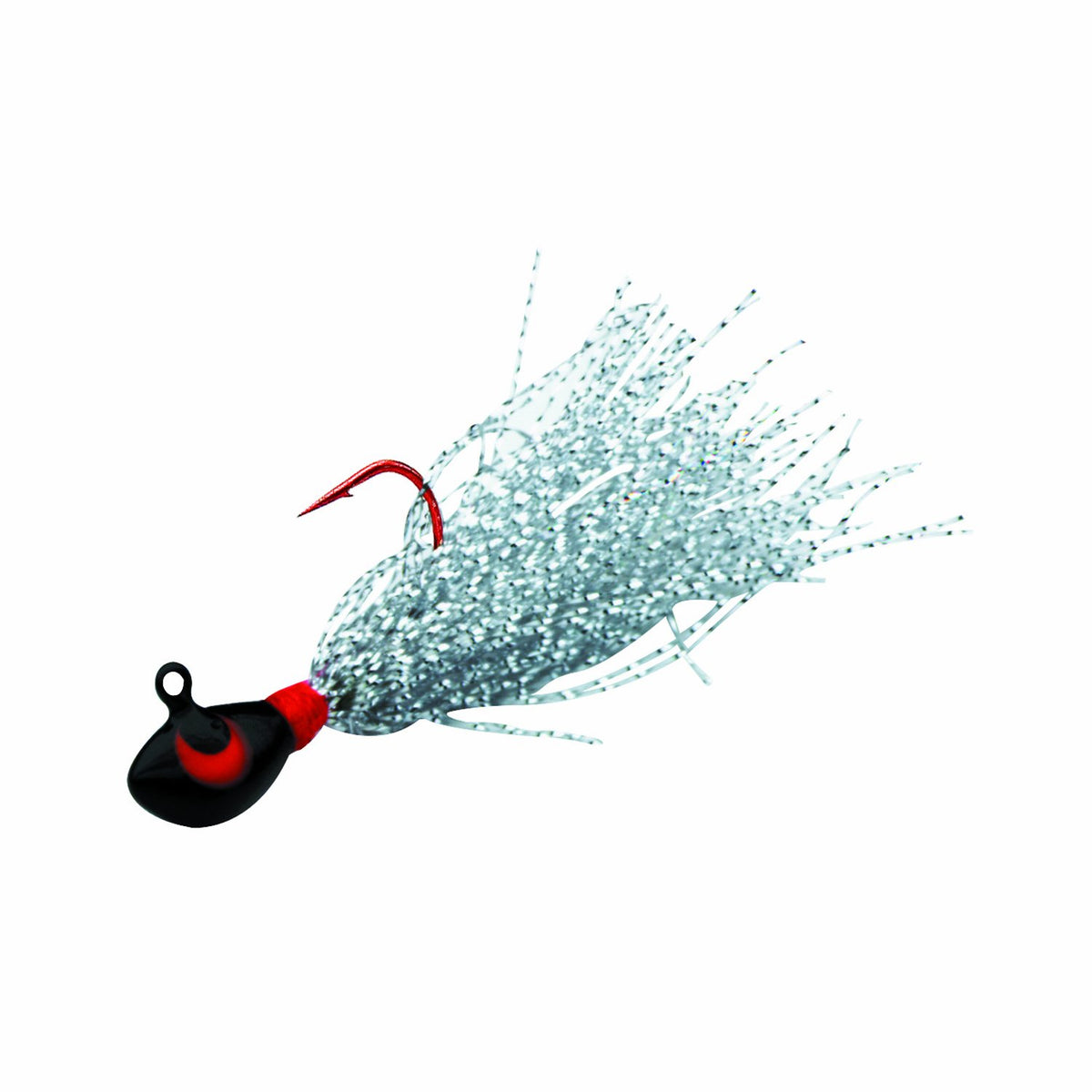 Northland Gypsi Jig-2 per card in black; ideal panfish teaser lure for weed edges