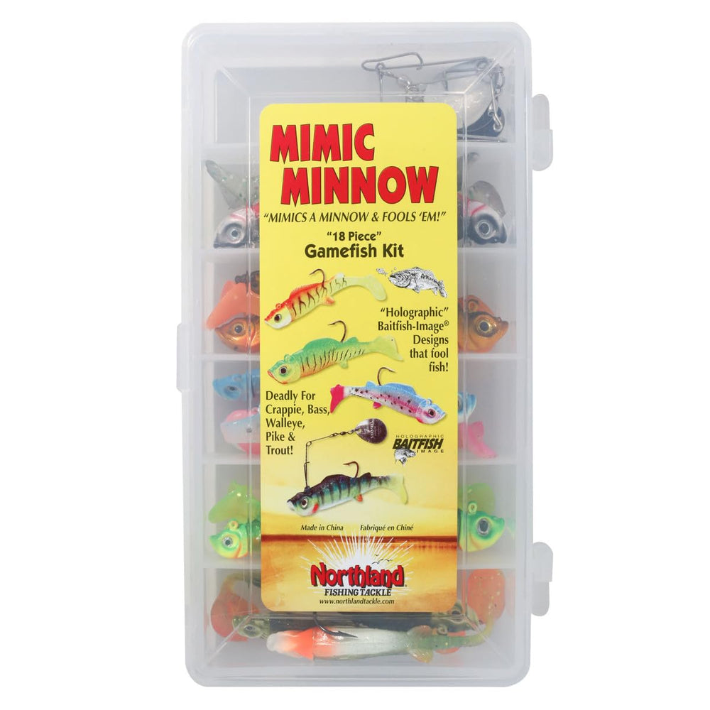 Northland Mimic Minnow swimbait kit overview with durable jig heads designed for big gamefish.