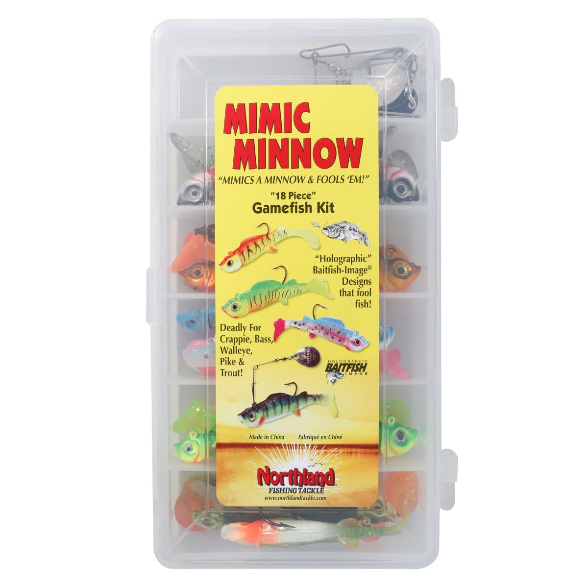 Northland Mimic Minnow swimbait kit overview with durable jig heads designed for big gamefish.