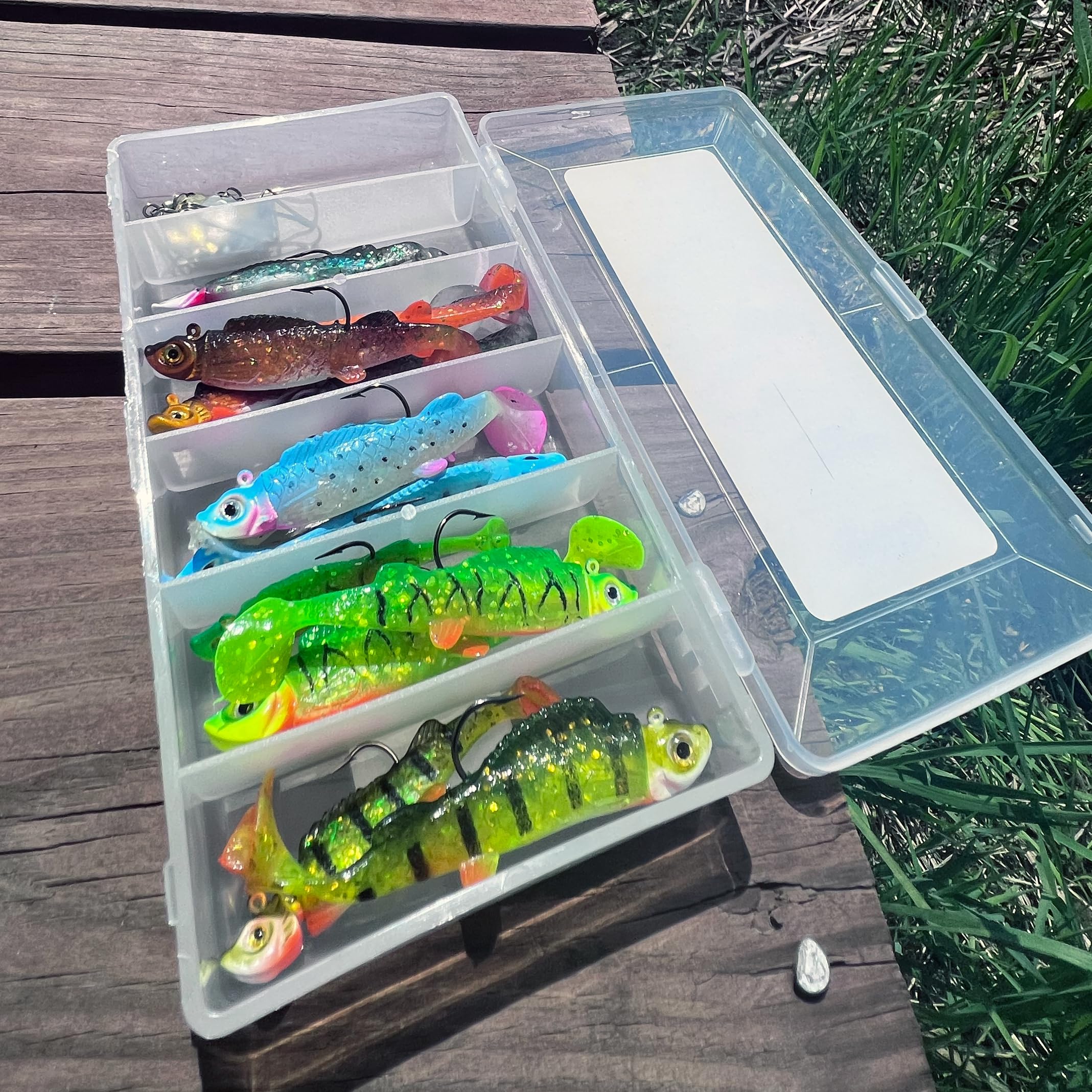 Northland Mimic Minnow swimbait kit includes fifteen baits across five patterns for versatile setups.