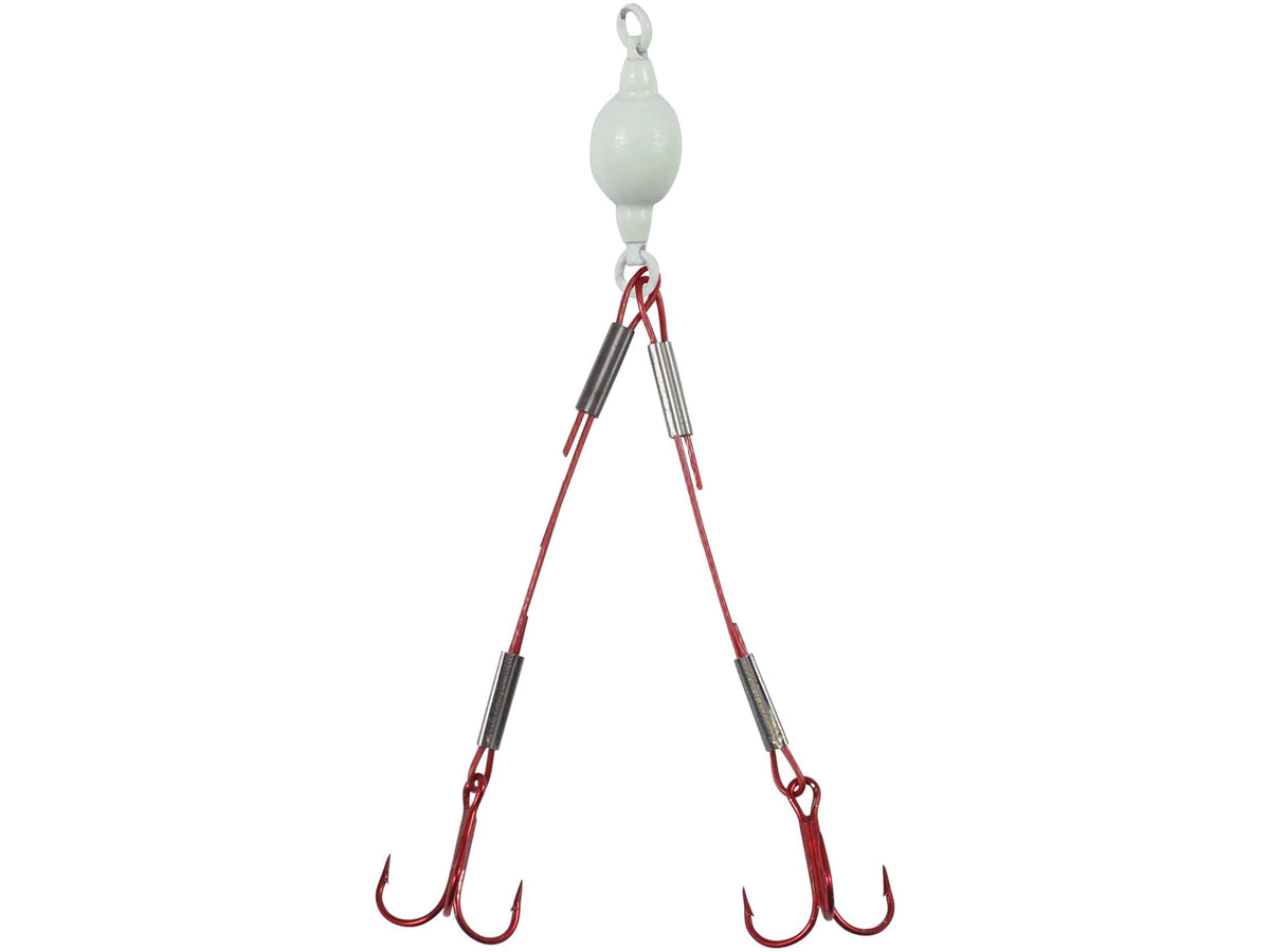 Northland Mini Predator Rig with #8 hooks and glow white wire for panfish and predators