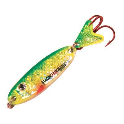 Northland MOM3-11 Macho Minnow in action with ice rod setup shows practical use