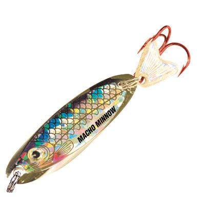 Northland MOM3-11 Macho Minnow Silver Shiner close-up shows reflective finish for visibility