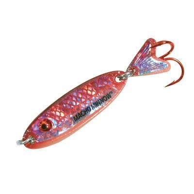 Northland MOM3-11 Macho Minnow water splash highlights lure shimmer for attracting fish