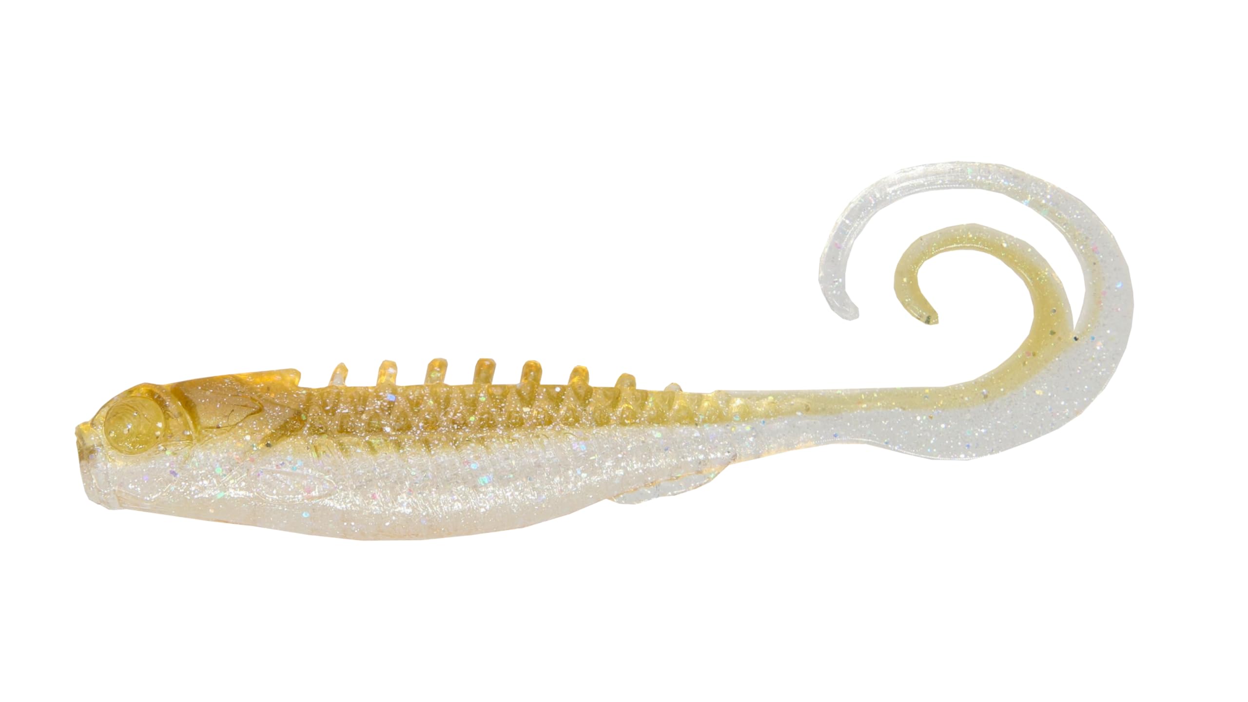 Northland Pan-Candy Grub 1.75-inch close-up showing lifelike swim action for panfish jigging