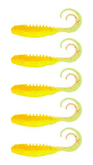 Northland Pan-Candy Grub Sunrise in action shows buoyant, durable lure for panfish