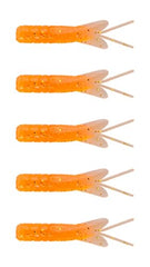 Northland Pan-Candy Larvae Bug 1.75-inch Grub Orange glider wings closeup showcasing versatile lure action.