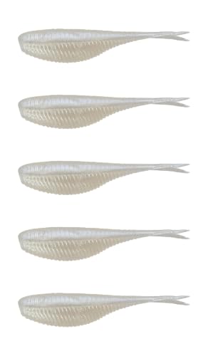Northland Pan-Candy Minnow 2-inch pearl white offers buoyant action for versatile panfish fishing.