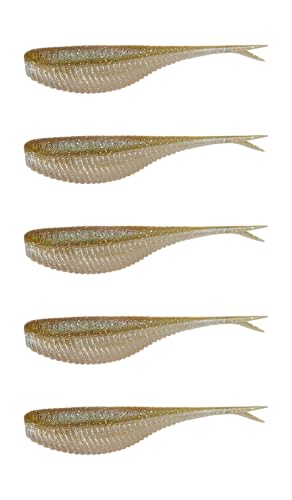 Northland Pan-Candy Minnow demonstrates soft buoyant action for sustained panfish lure presentation.