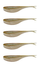 Northland Pan-Candy Minnow demonstrates soft buoyant action for sustained panfish lure presentation.
