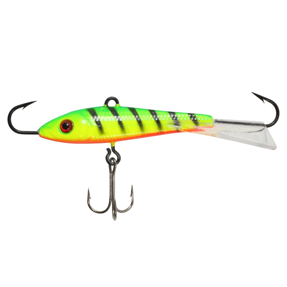 Northland Puppet Minnow darts upward with lifelike action for versatile panfish and walleye fishing.