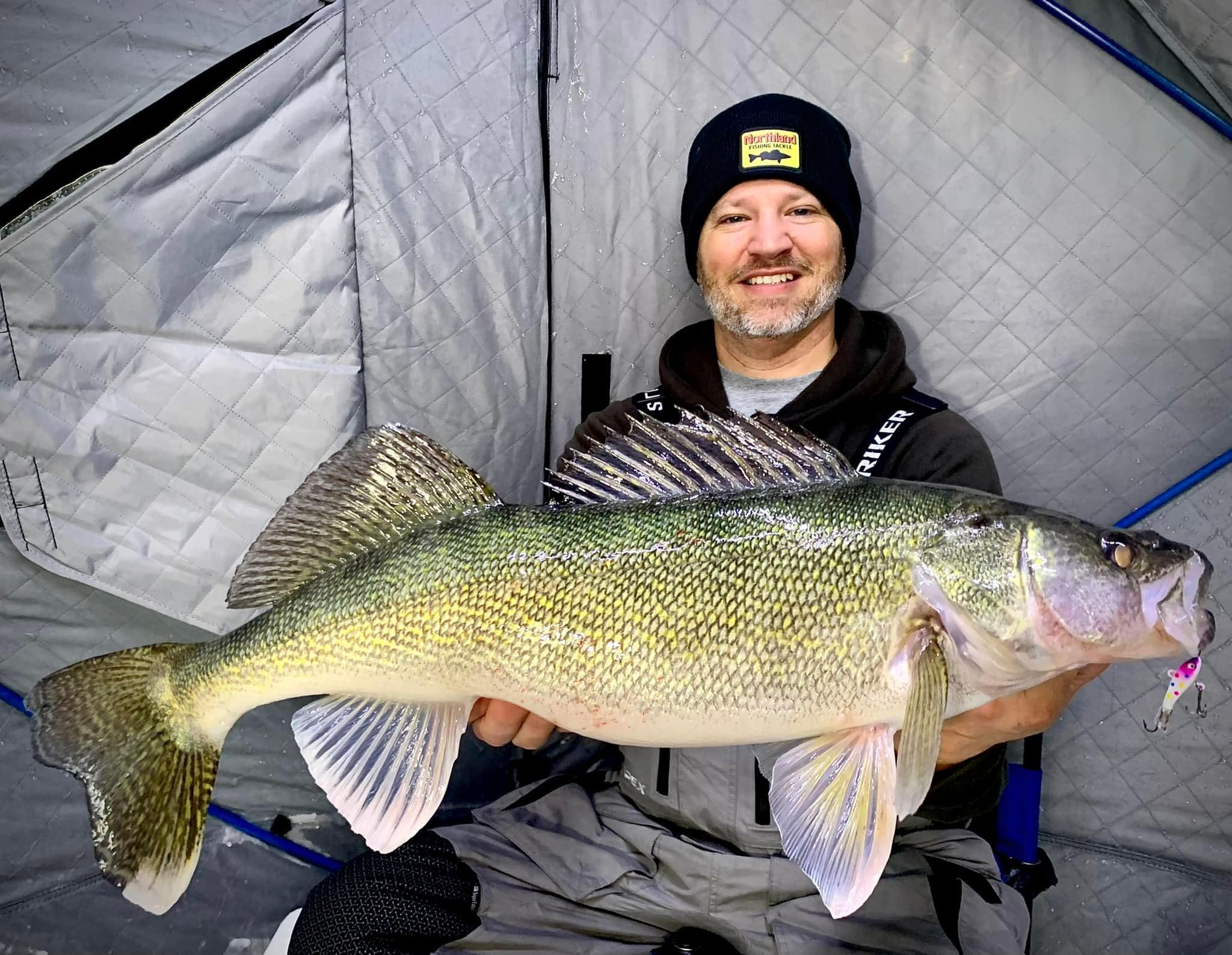 Northland Puppet Minnow with front and back jigs improves hookups in cover.