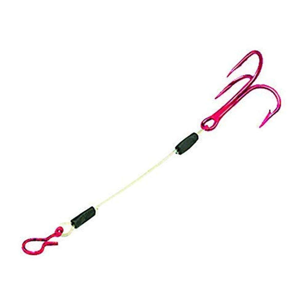 Northland Slip On Sting'R Hooks 3-inch red ready for precise jigging and improved walleye strikes.