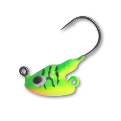 Northland Stand-Up Fire-Ball jighead in Firetiger ready for shallow-water casting