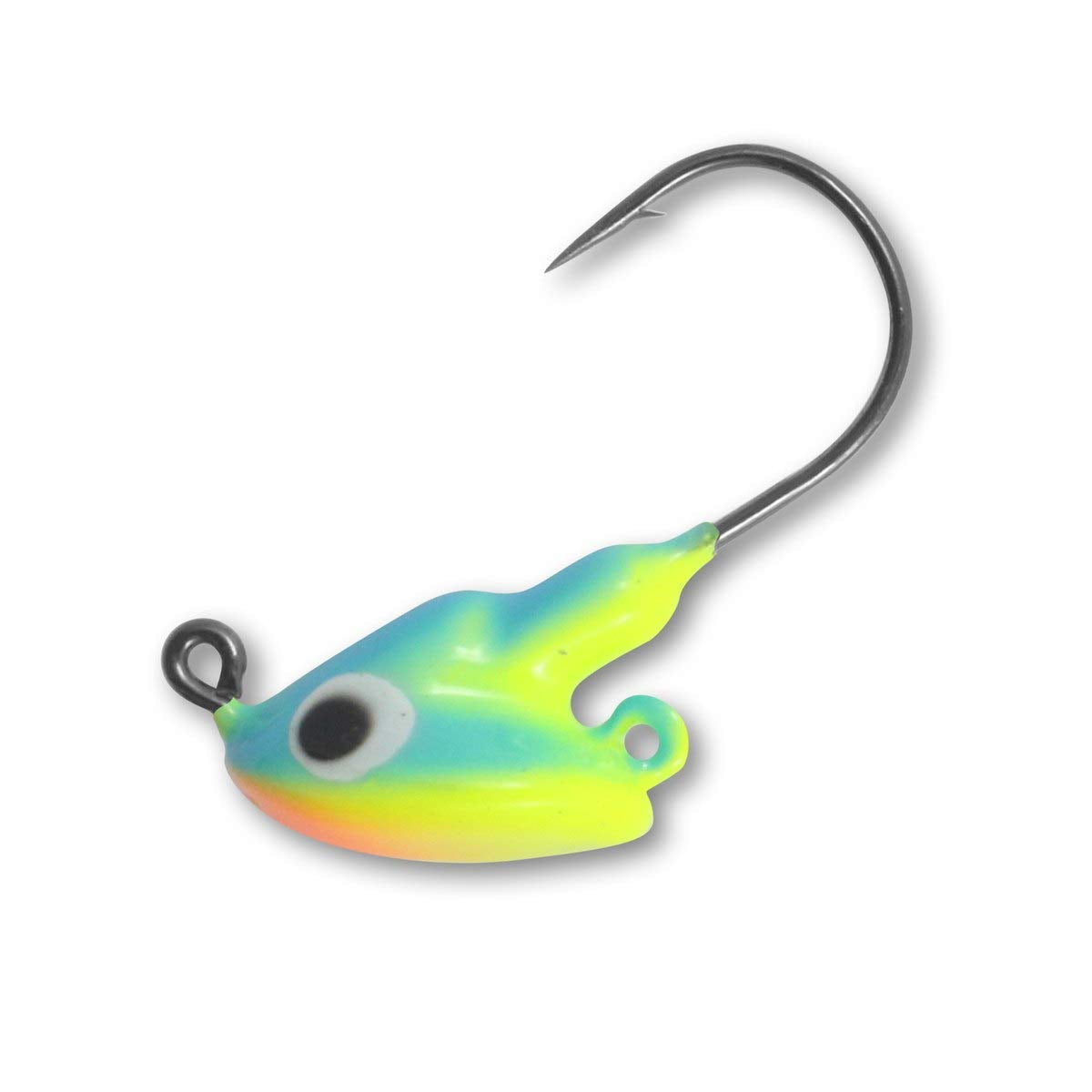 Stinger hook placement on top of bait with Northland jighead