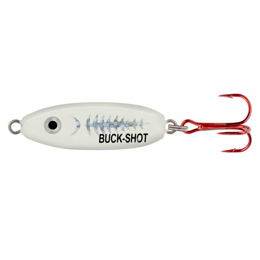 Northland Tackle Buck-Shot Coffin Spoon 1.5-inch lure with rattle for murky water jigging.