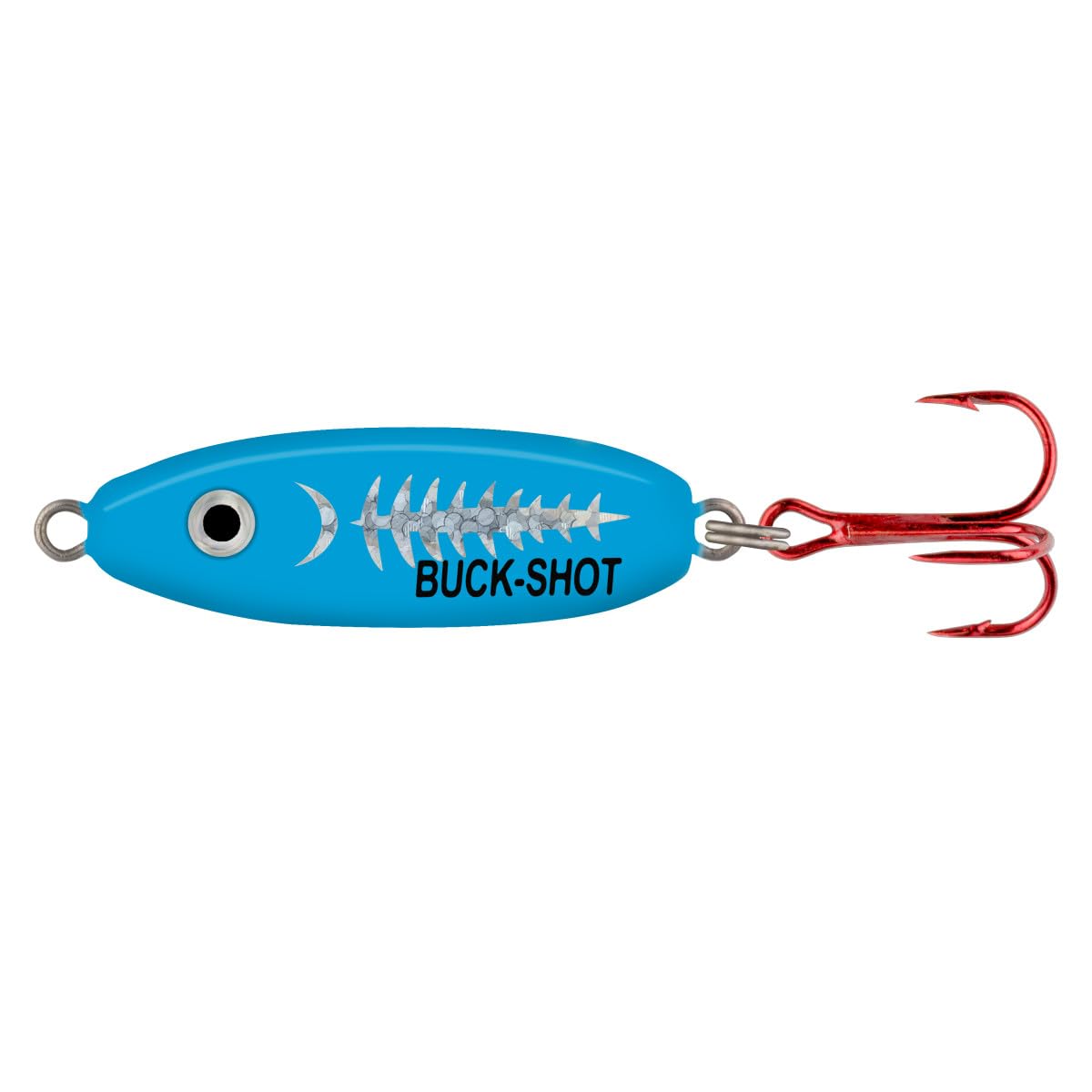 Northland Tackle Buck-Shot Coffin Spoon EXO Blue with rattling action attracts crappie and walleye