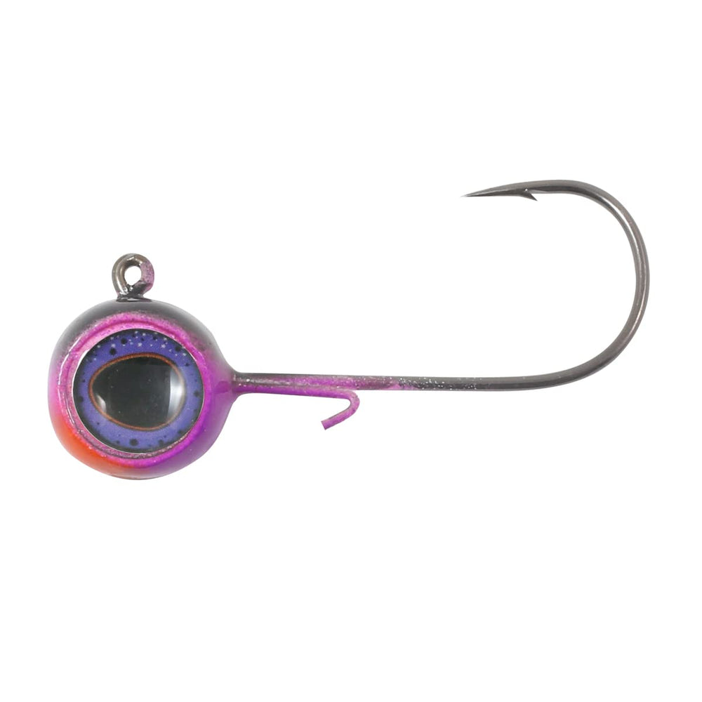 Northland Tackle DVJ3-46 Deep-Vee Jig purple-descent shows a keeled profile for fast strike-zone drops.