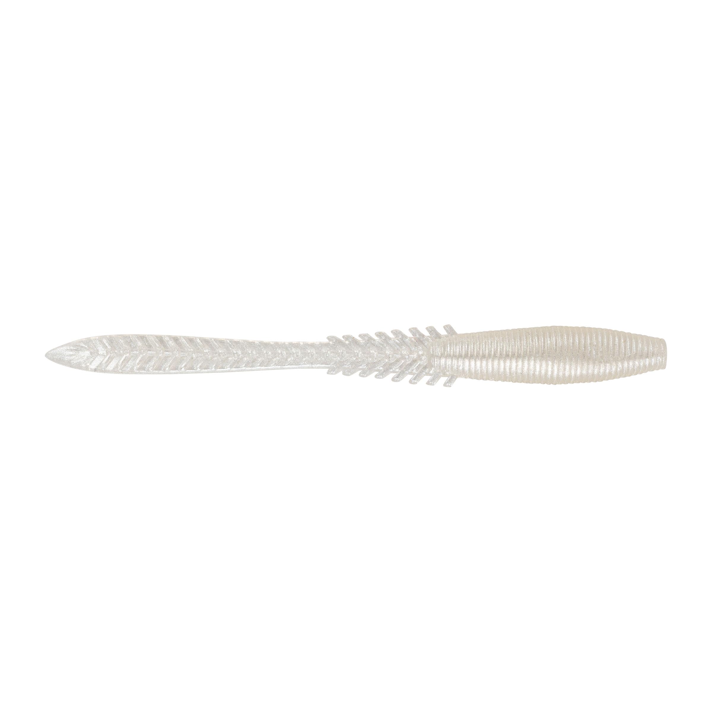 Northland Tackle Eye Candy Jiggin' Leech floating 3.25 inch pearl white lure keeps bait in the strike zone