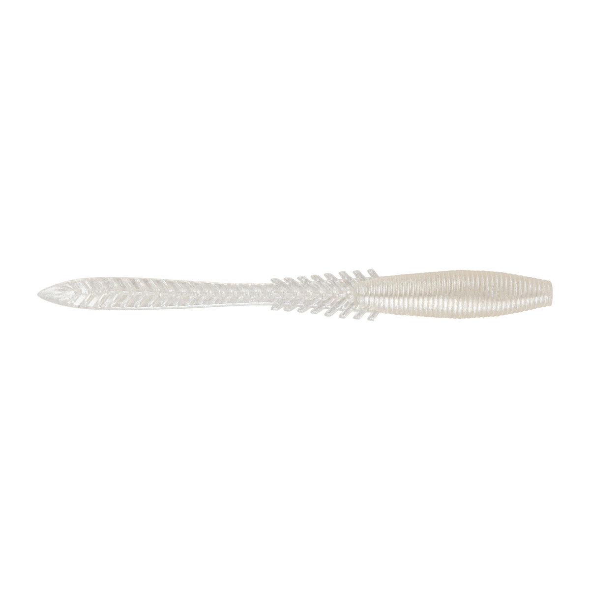 Northland Tackle Eye Candy Jiggin' Leech floating 3.25 inch pearl white lure keeps bait in the strike zone