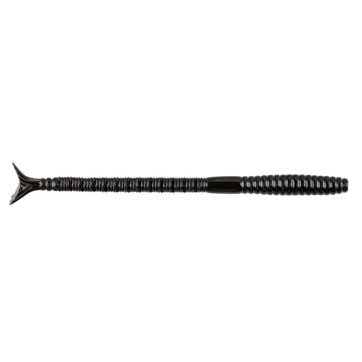 Eye Candy Nightcrawler in black shows lifelike action to entice walleyes.