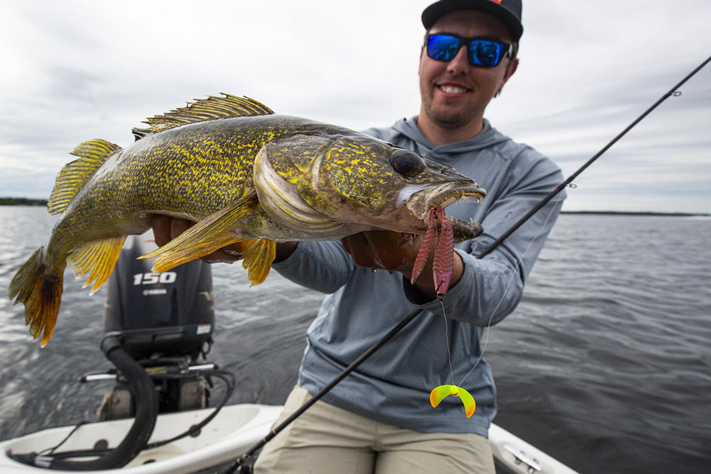 Northland Tackle Eye Candy Riggin Leech realistic skin detail mimics natural forage for wary fish.