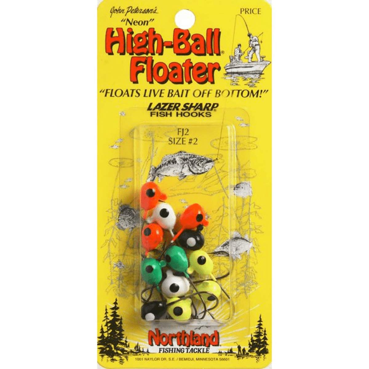 Northland Tackle FJ2-12-99 High-Ball Floater #2 floats bait over weeds for better bite visibility