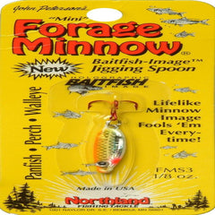 Northland Tackle FMS3-24 forage minnow jig-n-spoon glow chub lure for ice fishing