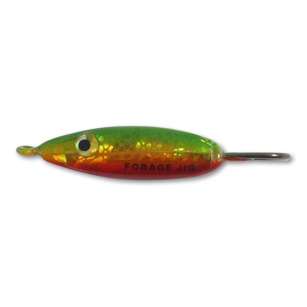 Northland Tackle Forage Minnow Jig with Super-Glow Redfish for visibility.
