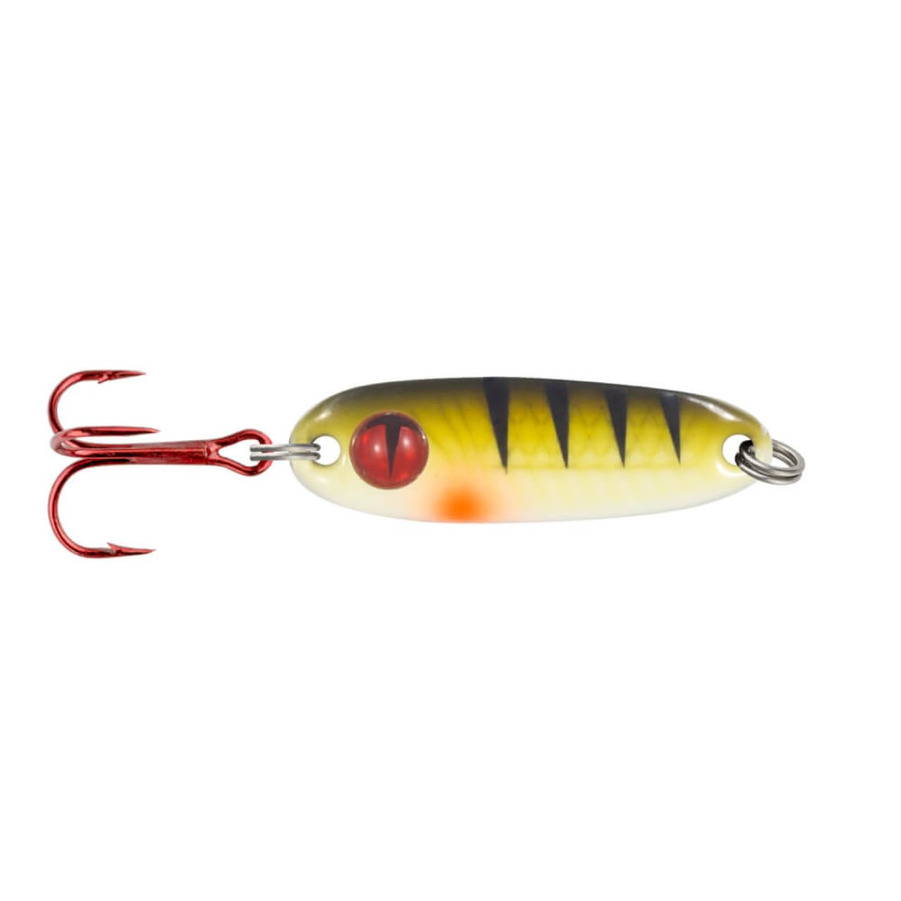 Northland Tackle Forage Minnow Spoon 1/4 oz UV Green Perch with lifelike minnow action