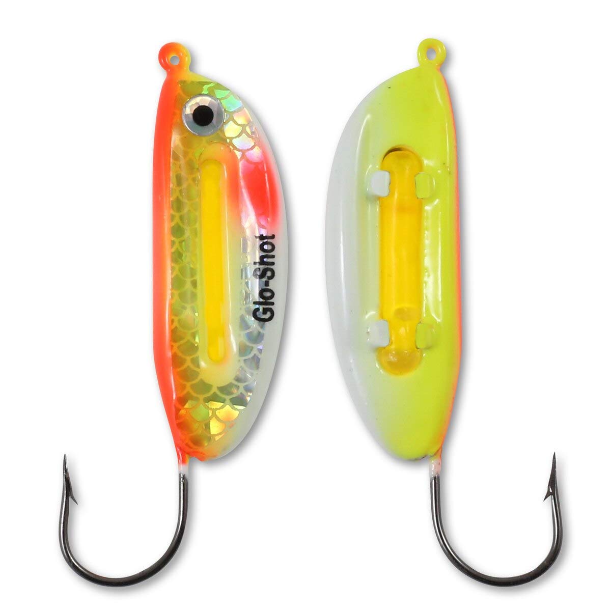 Northland Tackle Glo-Shot Jig dead-sticking setup with a lightly hooked live minnow.