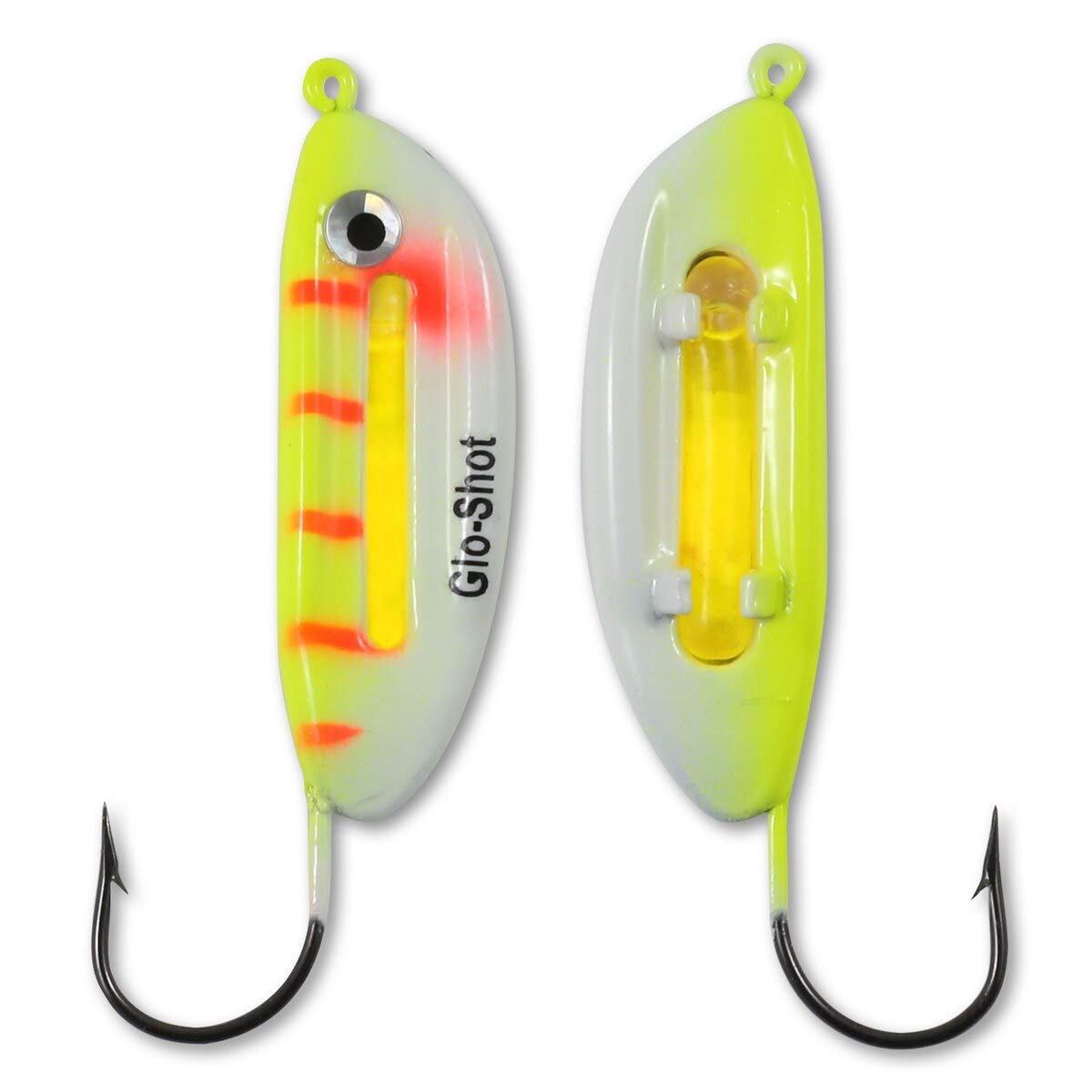 Northland Tackle Glo-Shot Jig fixed-single-hook detail highlights simple, reliable setup.