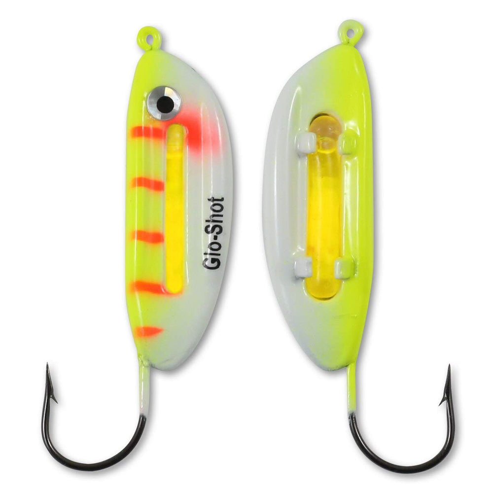 Northland Tackle Glo-Shot Jig fixed-single-hook detail highlights simple, reliable setup.
