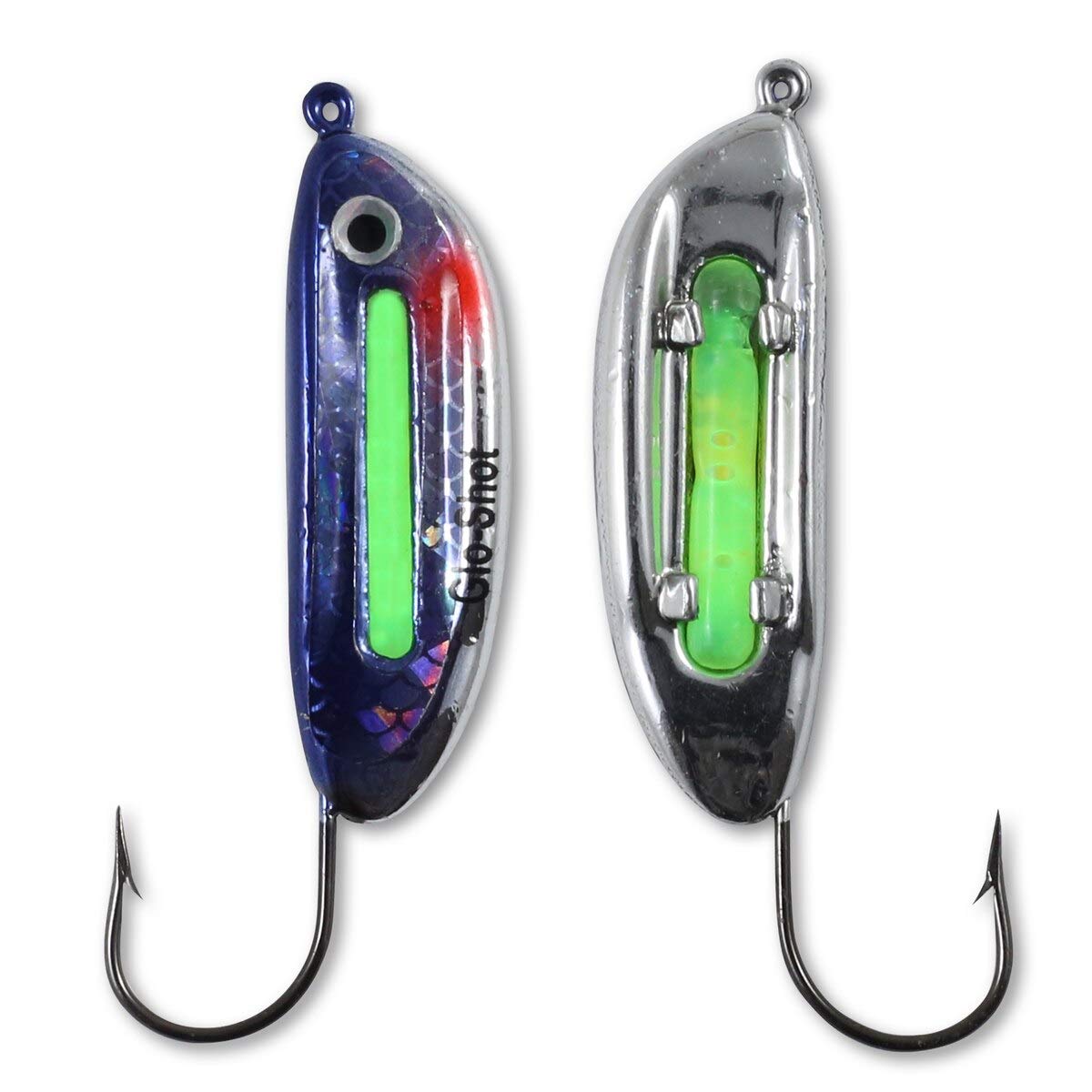 Northland Tackle Glo-Shot Jig live bait compatibility with glow-stick lure extension.