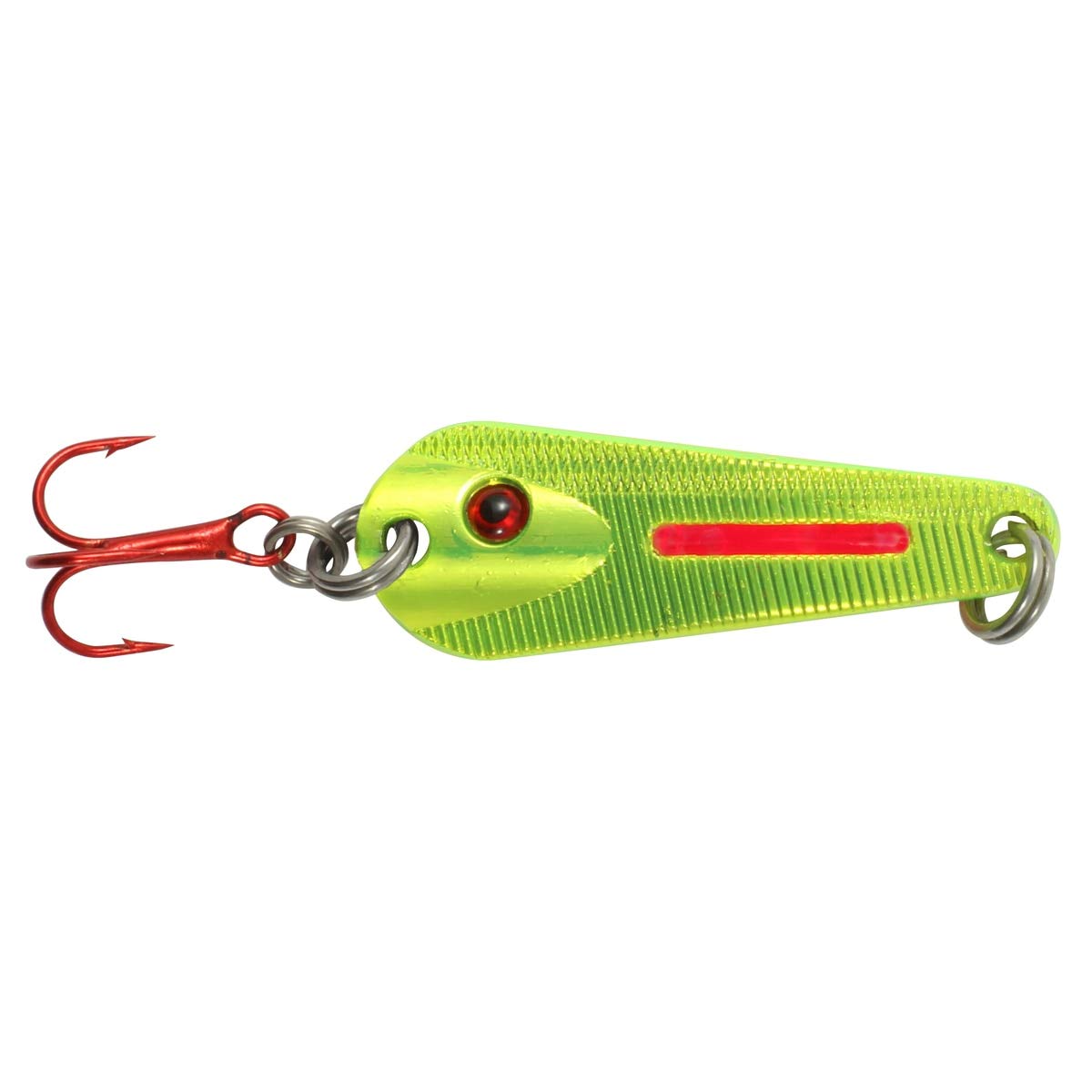 GLO-Shot Spoon pike-strike during jigging sequence